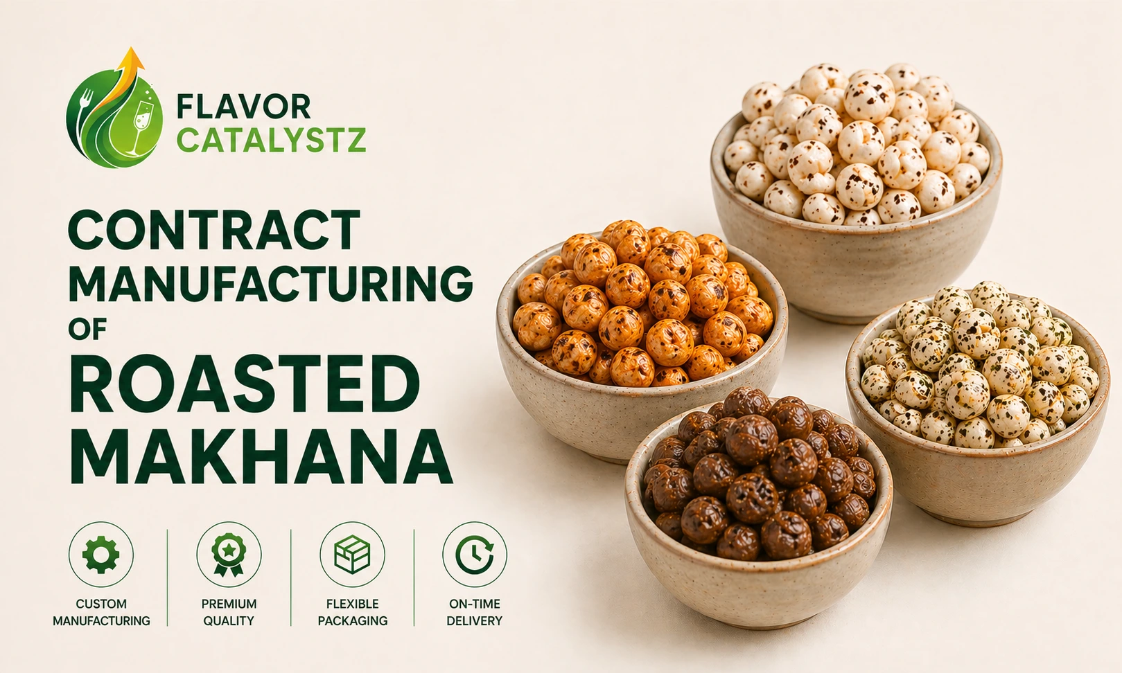 Contract Manufacturing of Roasted Makhana