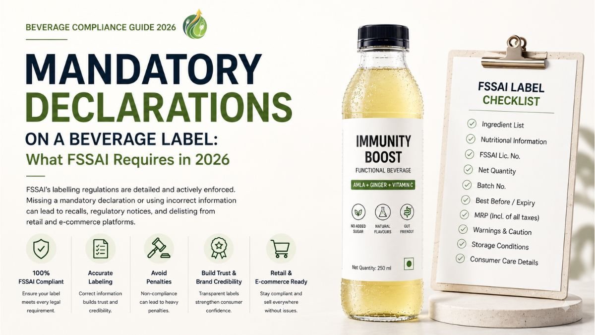 Mandatory Declarations on a Beverage Label: What FSSAI Requires in 2026
