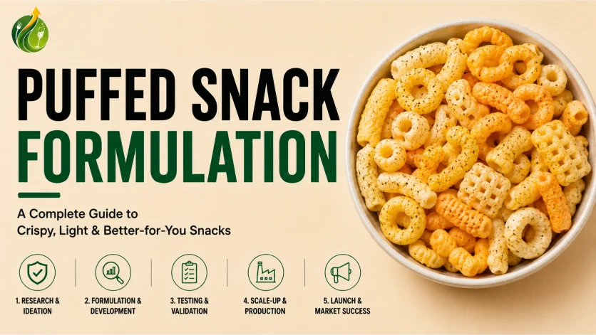 Puffed Snack Formulation: The Complete Ingredient, Process and Product Development Guide (2026)